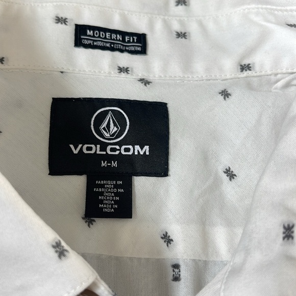 Volcom White Casual Button Down Shirt - Picture 3 of 5